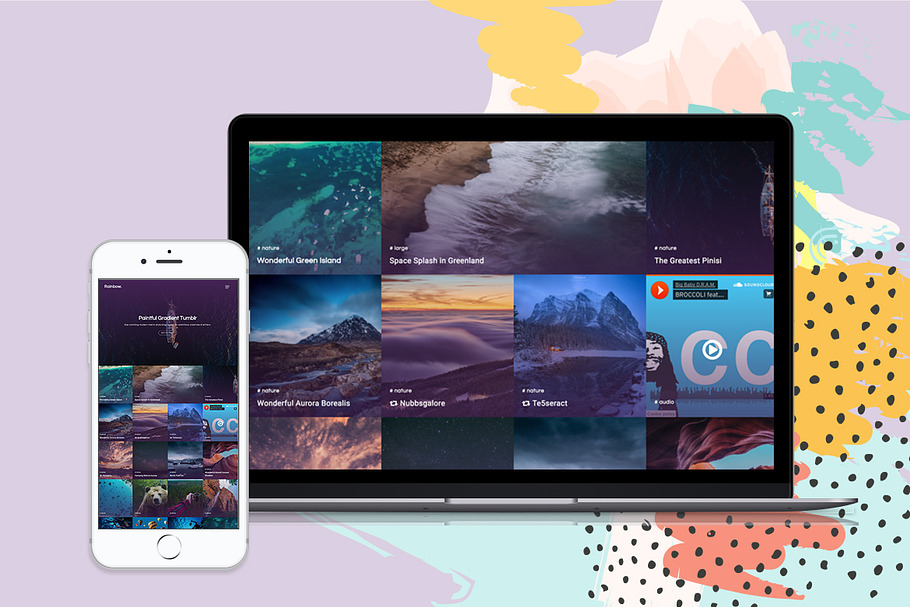 Rainbow Tumblr Themes in Tumblr Themes - product preview 2