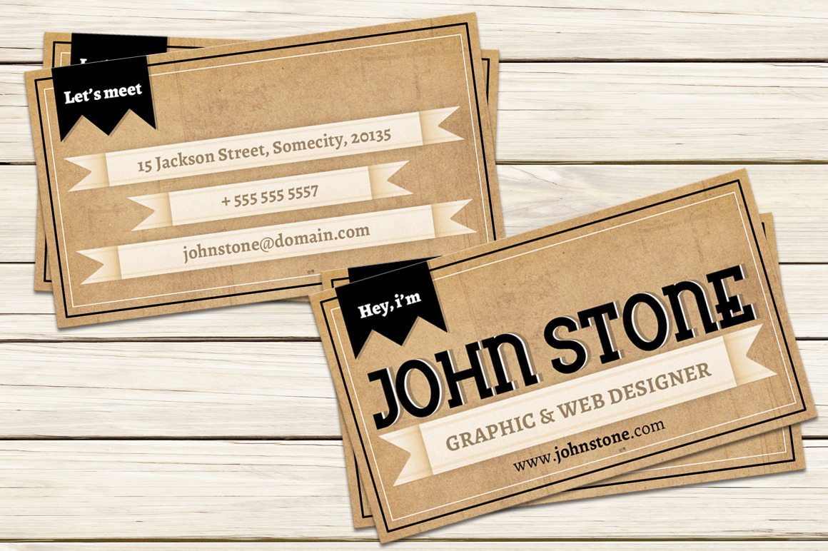 Vintage Business Card Template Business Card Templates