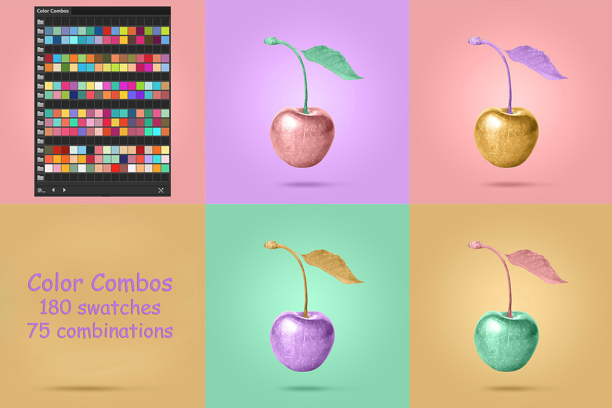 ColorCombinations for DigitalPanting in Photoshop Color Palettes