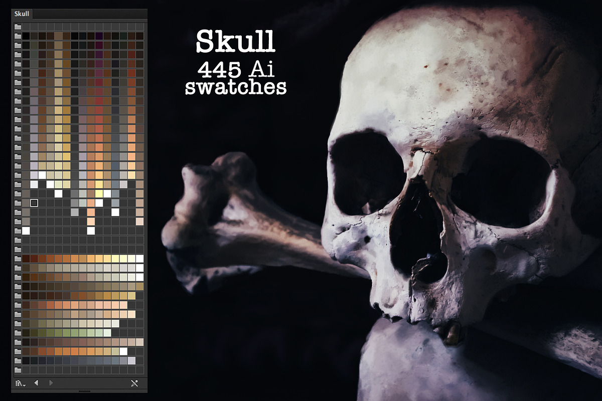 Skull Ai Swatches in Photoshop Color Palettes