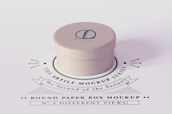 Download Round Paper Box Mockup ~ Product Mockups ~ Creative Market