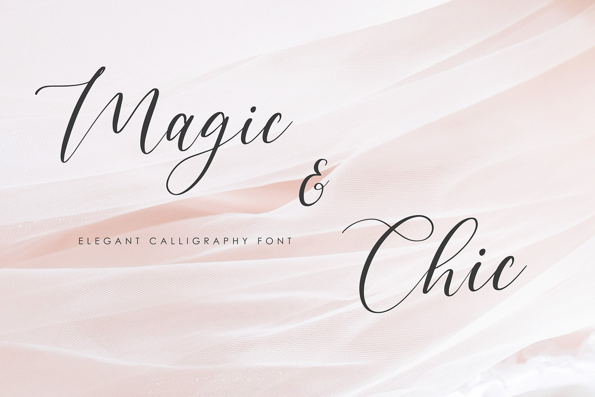 Magic & Chic Calligraphy Font in Calligraphy Fonts