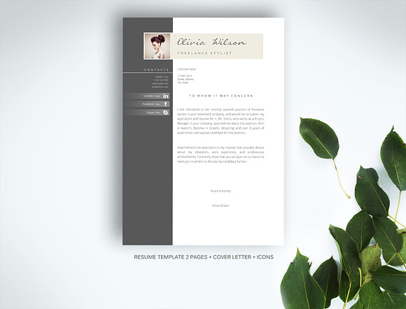 Resume template for MS Word in Resume Templates - product preview 1