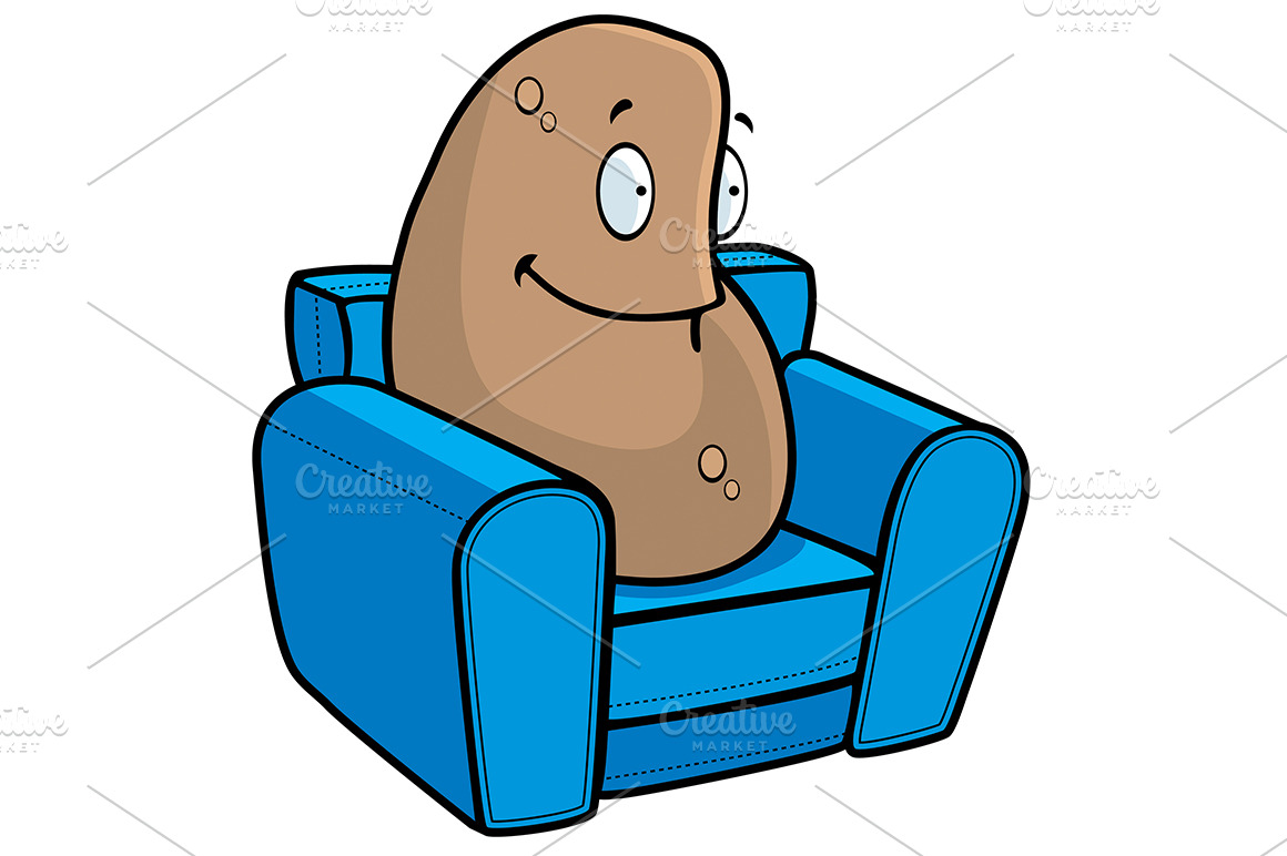 Couch Potato ~ Illustrations ~ Creative Market