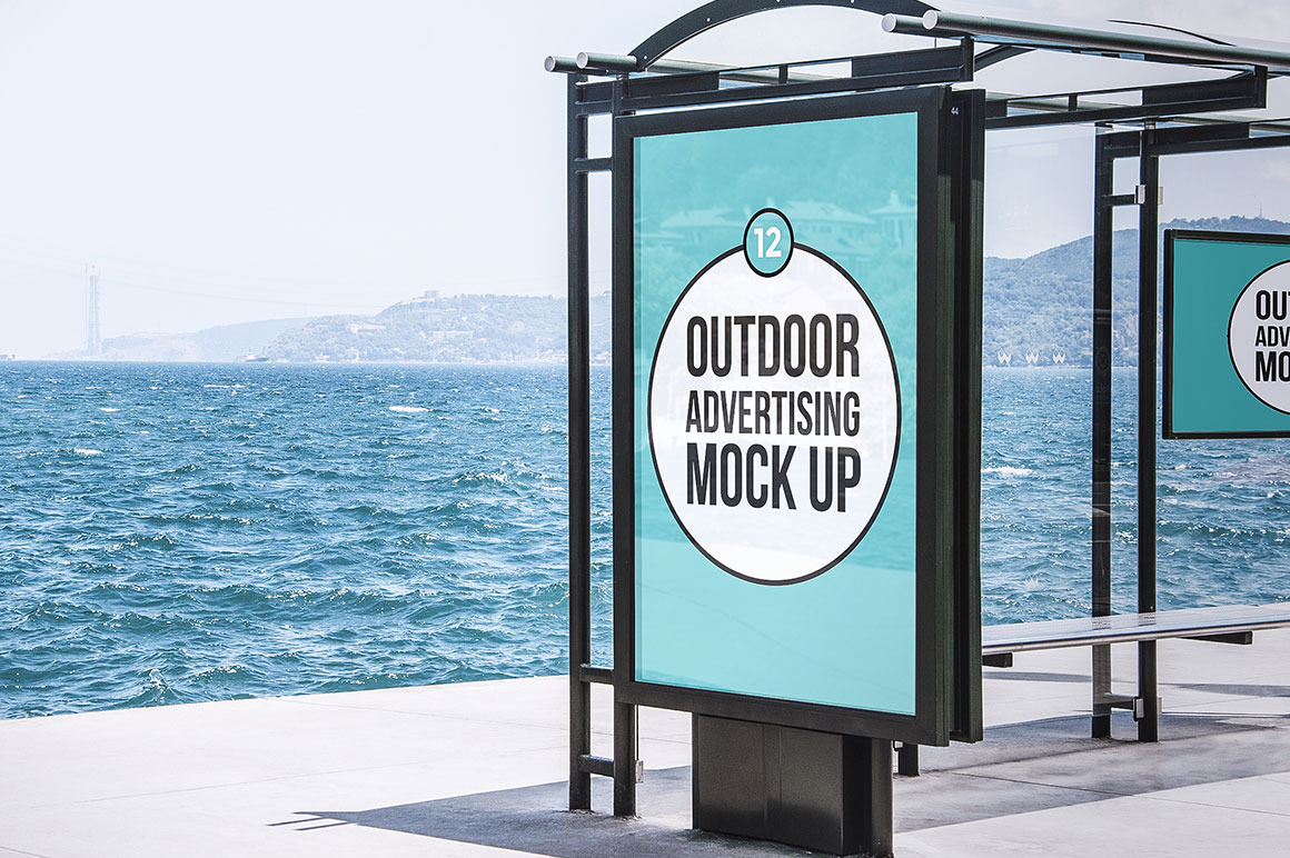 Outdoor Advertising Mock Up ~ Product Mockups ~ Creative ...