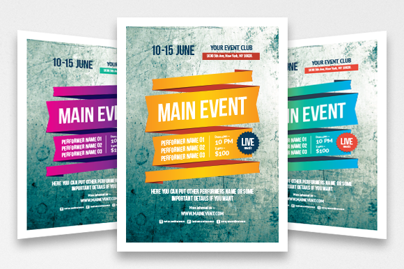 Multipurpose poster template, vol 3 in Flyer Templates