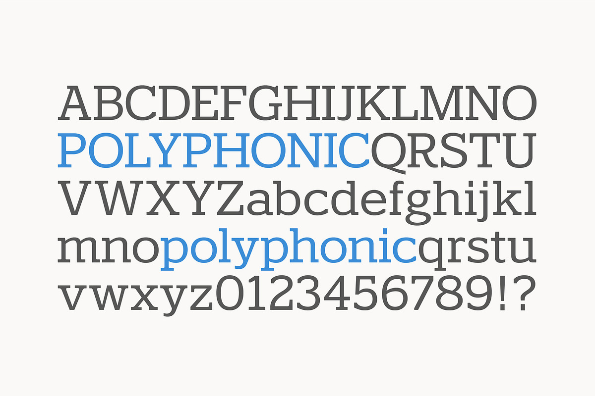 Polyphonic 12-Font Slab Serif Family in Slab Serif Fonts - product preview 2