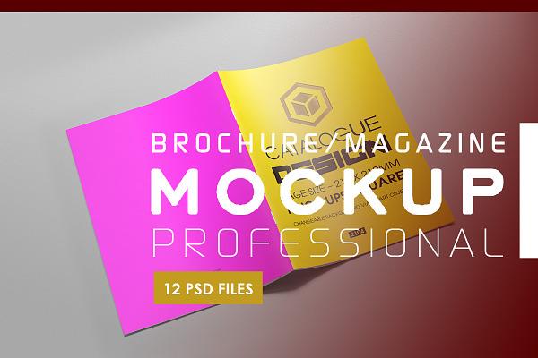 Download Free Brochure Magazine Mock Up Psd Mockup PSD Mockup Template