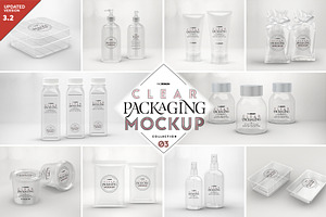 Download Free 03 Clear Container Packaging Mockups Psd Mockup PSD Mockup Template