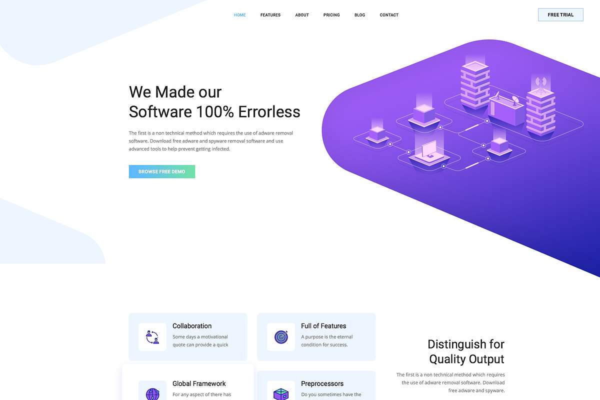 Softland Creative SaaS and Software in HTML/CSS Themes - product preview 2
