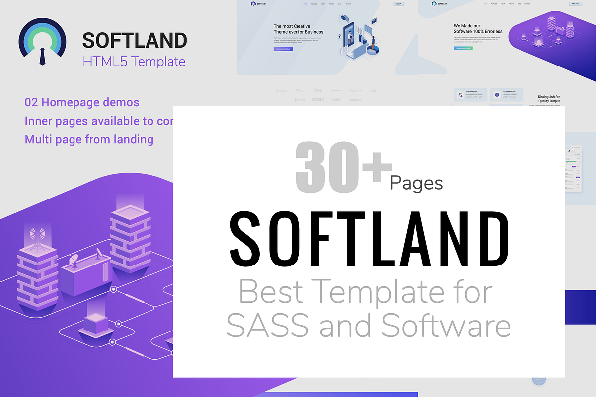 Softland Creative SaaS and Software in HTML/CSS Themes - product preview 9
