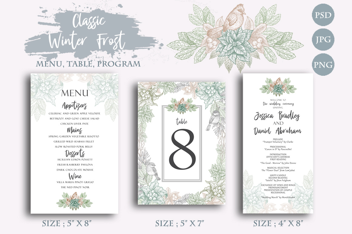 Classic Winter WEDDING INVITATIONS - Invitations - 2