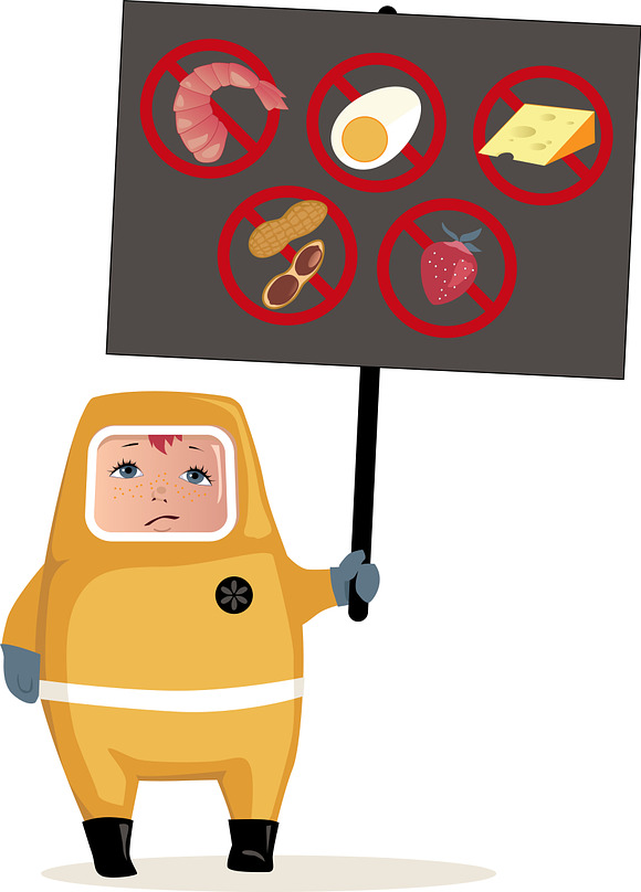 Food allergies in Illustrations