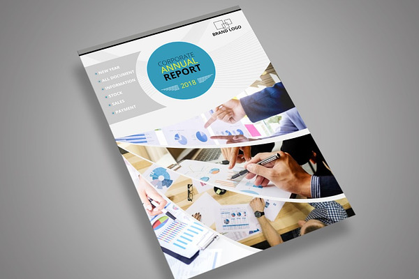Download Free Annual Report Cover Design A4 Size Psd Template PSD Mockups.