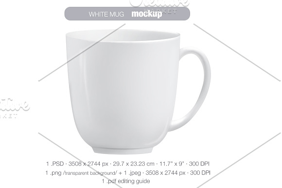 Download White mug MOCK UP