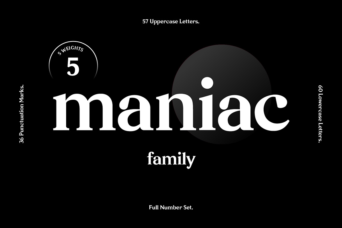 $14 OFF - Maniac Family in Serif Fonts