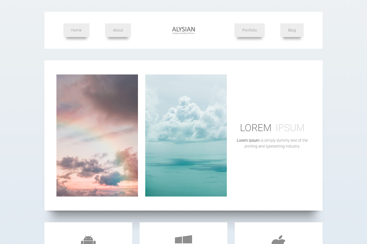 Alysion - Creative Portfolio in Bootstrap Themes - product preview 1