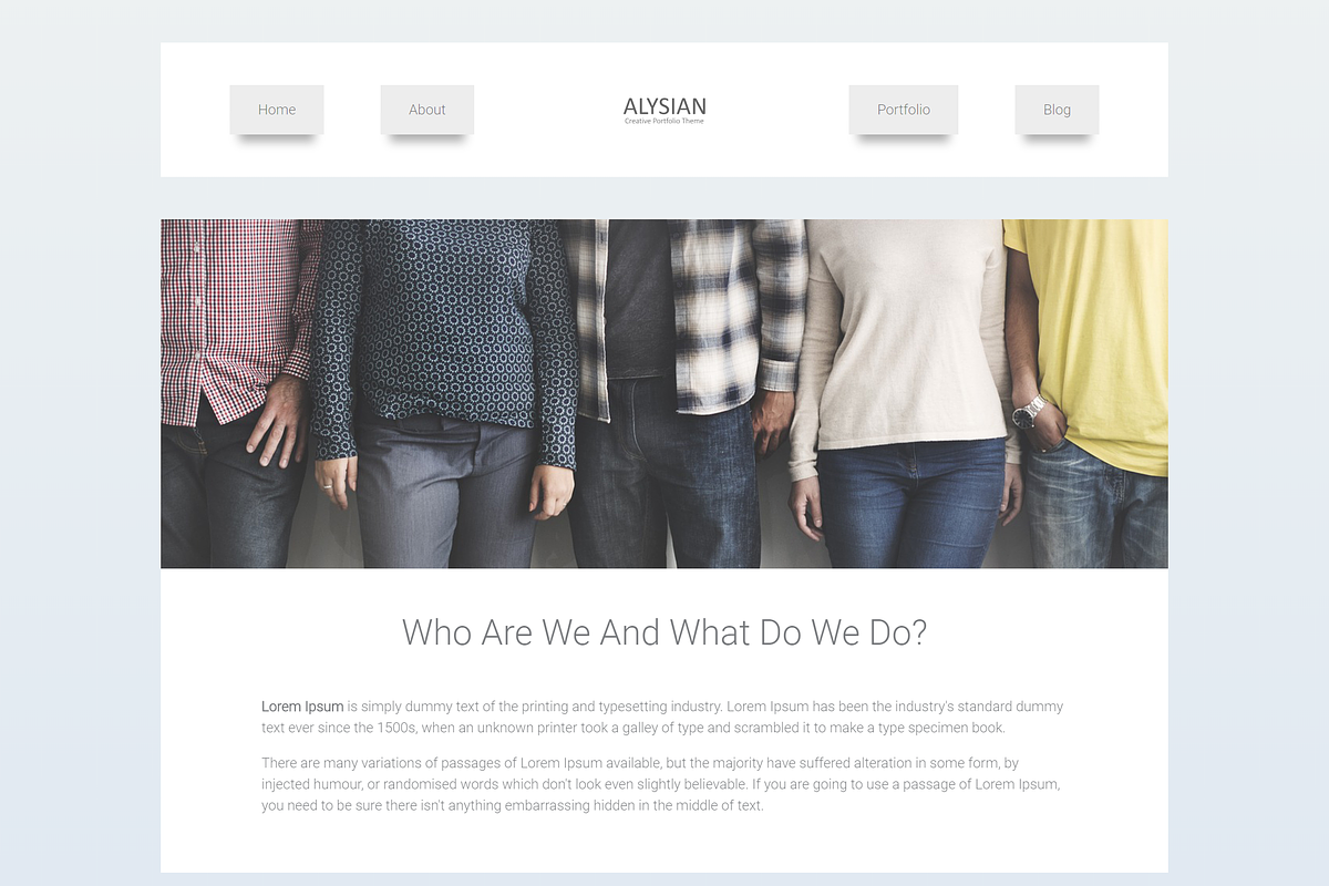 Alysion - Creative Portfolio in Bootstrap Themes - product preview 2