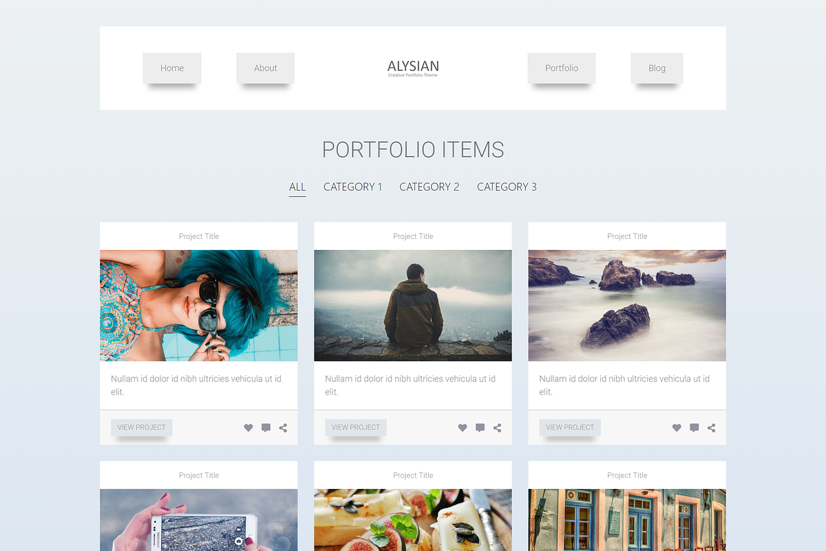 Alysion - Creative Portfolio in Bootstrap Themes - product preview 3