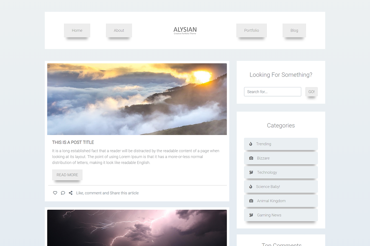 Alysion - Creative Portfolio in Bootstrap Themes - product preview 4