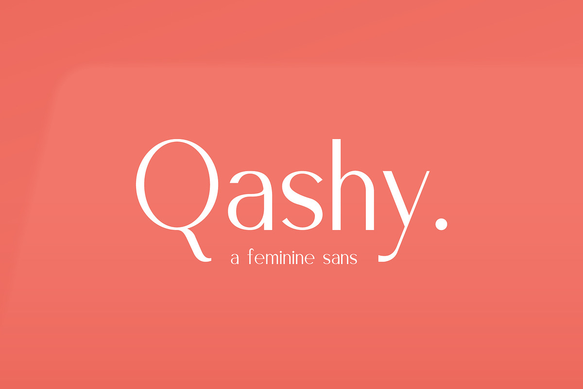 Qashy in Sans-Serif Fonts