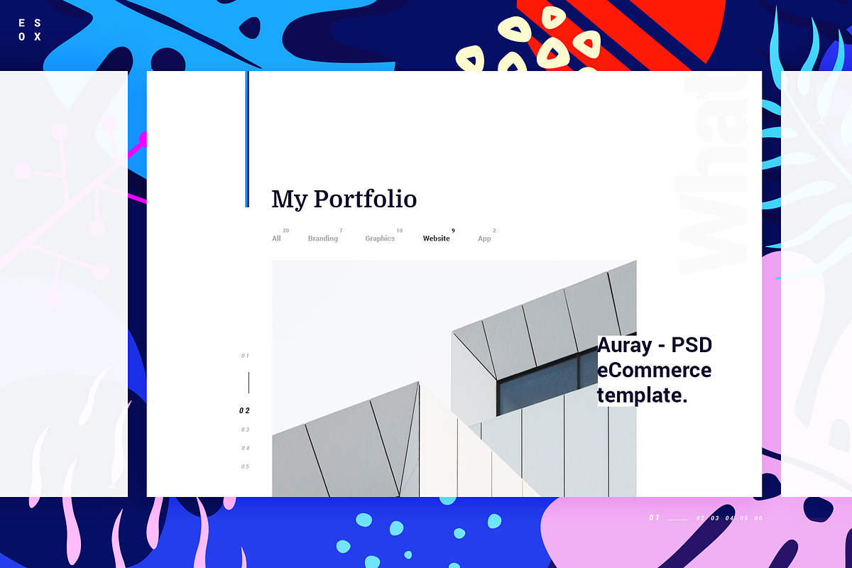 Esox - CV / Resume / vCard - PSD in Website Templates - product preview 7