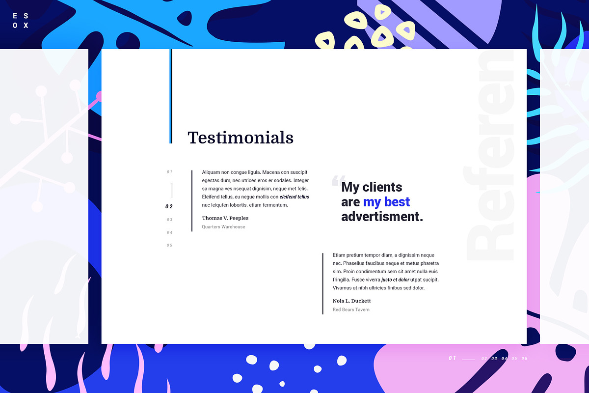 Esox - CV / Resume / vCard - PSD in Website Templates - product preview 10