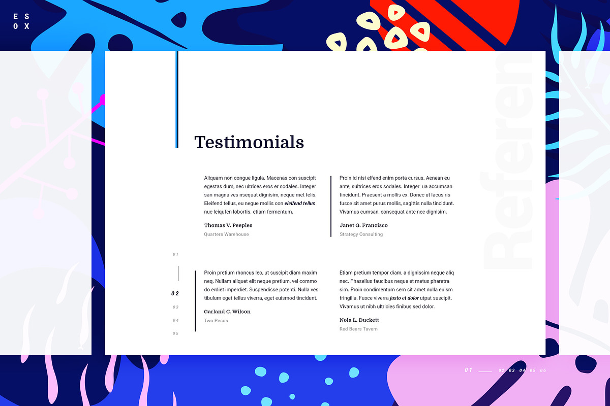 Esox - CV / Resume / vCard - PSD in Website Templates - product preview 11