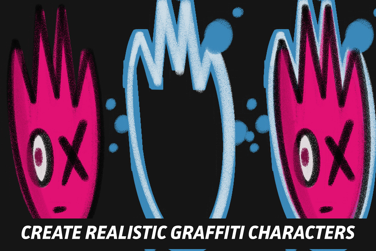 The Graffiti Box: Procreate Brushes in Photoshop Brushes - product preview 2
