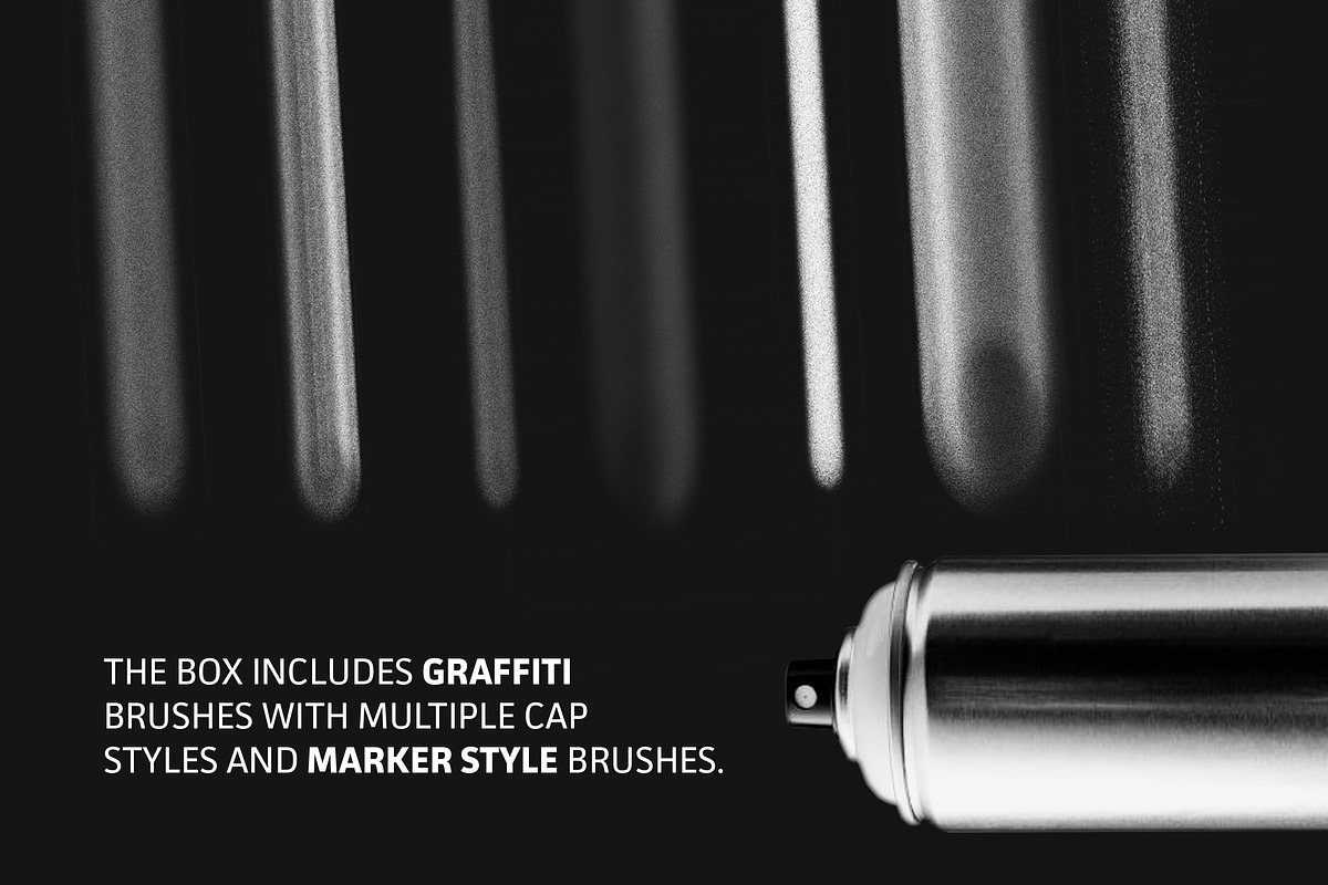 The Graffiti Box: Procreate Brushes in Photoshop Brushes - product preview 5