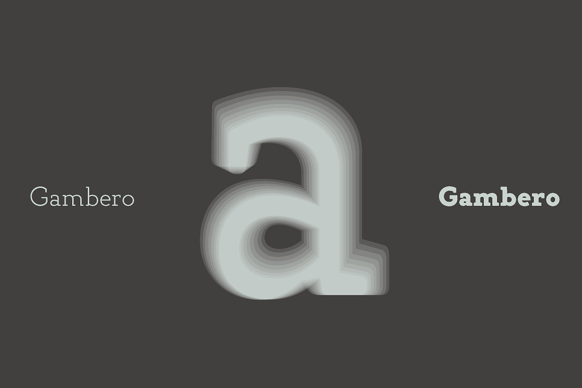 Gambero 90% off in Slab Serif Fonts - product preview 5