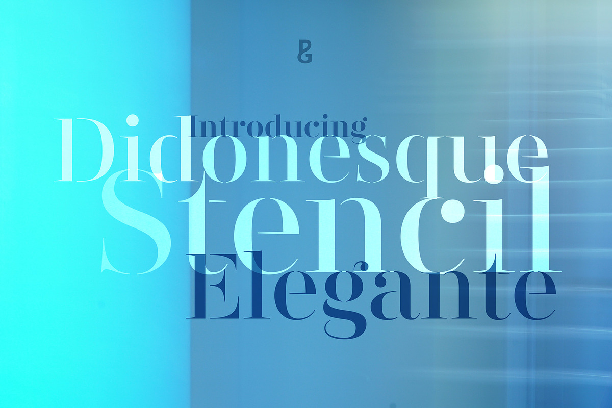 Didonesque Stencil Elegante Fonts in Serif Fonts