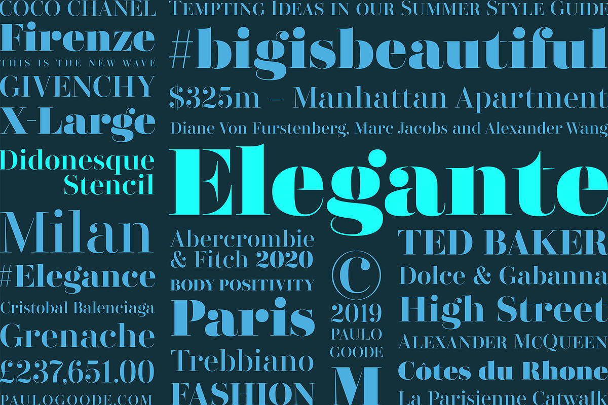 Didonesque Stencil Elegante Fonts in Serif Fonts - product preview 1