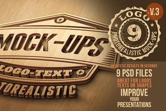 Download Photorealistic Logo Mock-Ups Vol.3