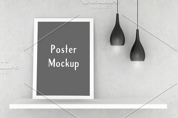 Download Poster (on shelf) Mockup