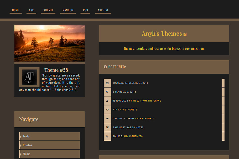 Forest - Tumblr Theme in Tumblr Themes - product preview 1
