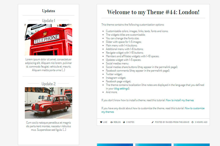London - Tumblr Theme in Tumblr Themes - product preview 1