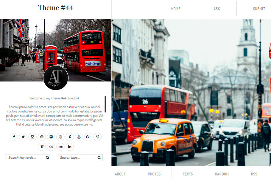 London - Tumblr Theme in Tumblr Themes - product preview 2