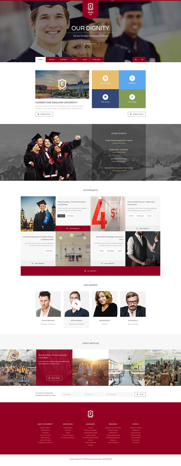 ETHIC - Education LMS Theme in WordPress Business Themes - product preview 1
