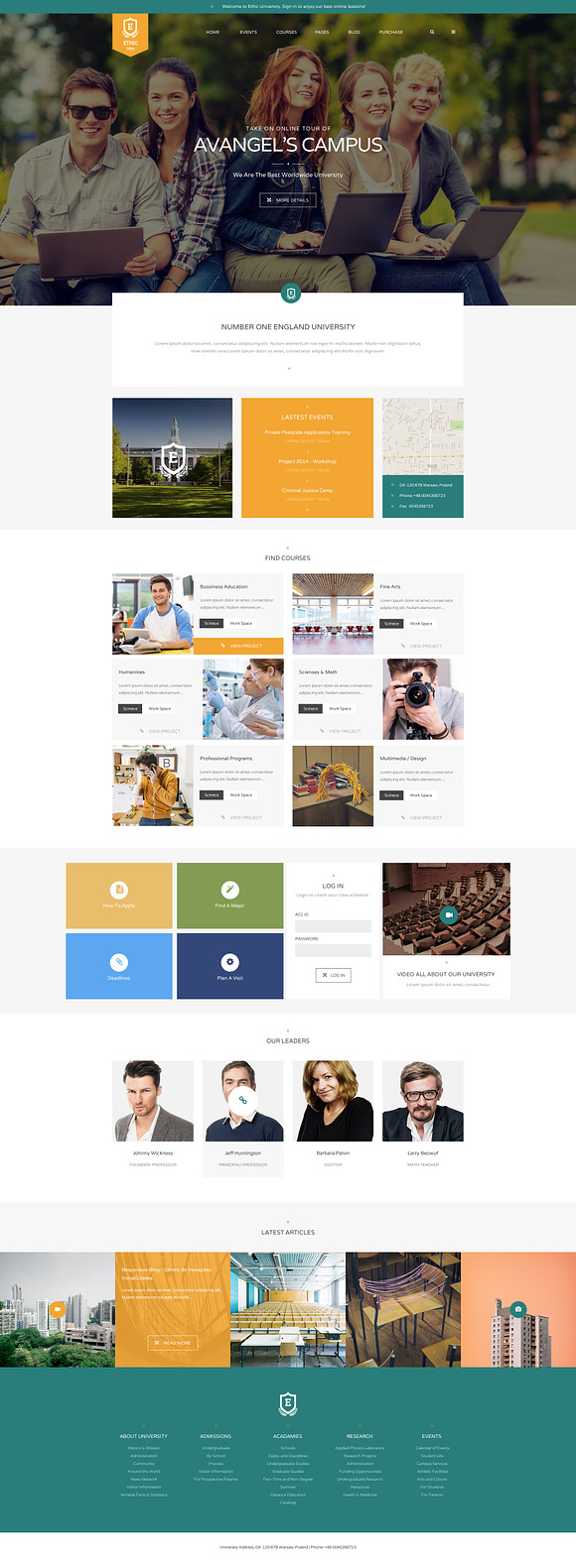 ETHIC - Education LMS Theme in WordPress Business Themes - product preview 3