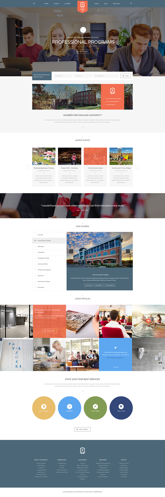 ETHIC - Education LMS Theme in WordPress Business Themes - product preview 4