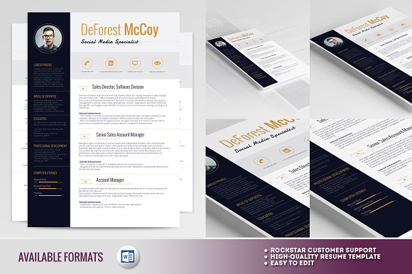 Resume Template - Alderamin in Resume Templates - product preview 1