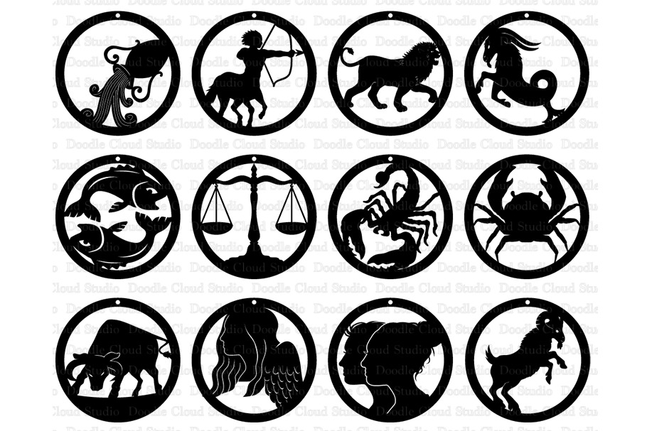 Download Zodiac Earrings SVG, Astrology SVG ~ Illustrations ~ Creative Market