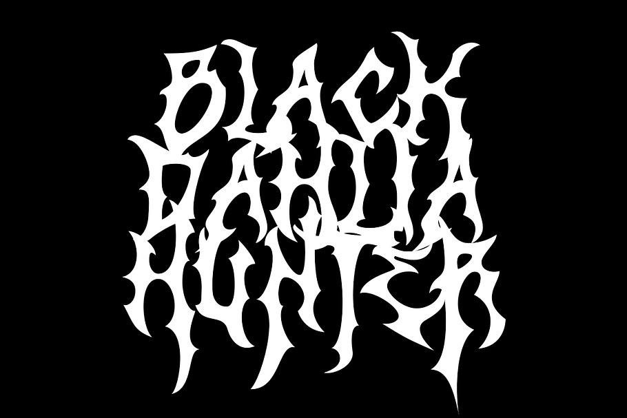 ZAMRUDS - Tribal Deathmetal Font in Blackletter Fonts - product preview 1