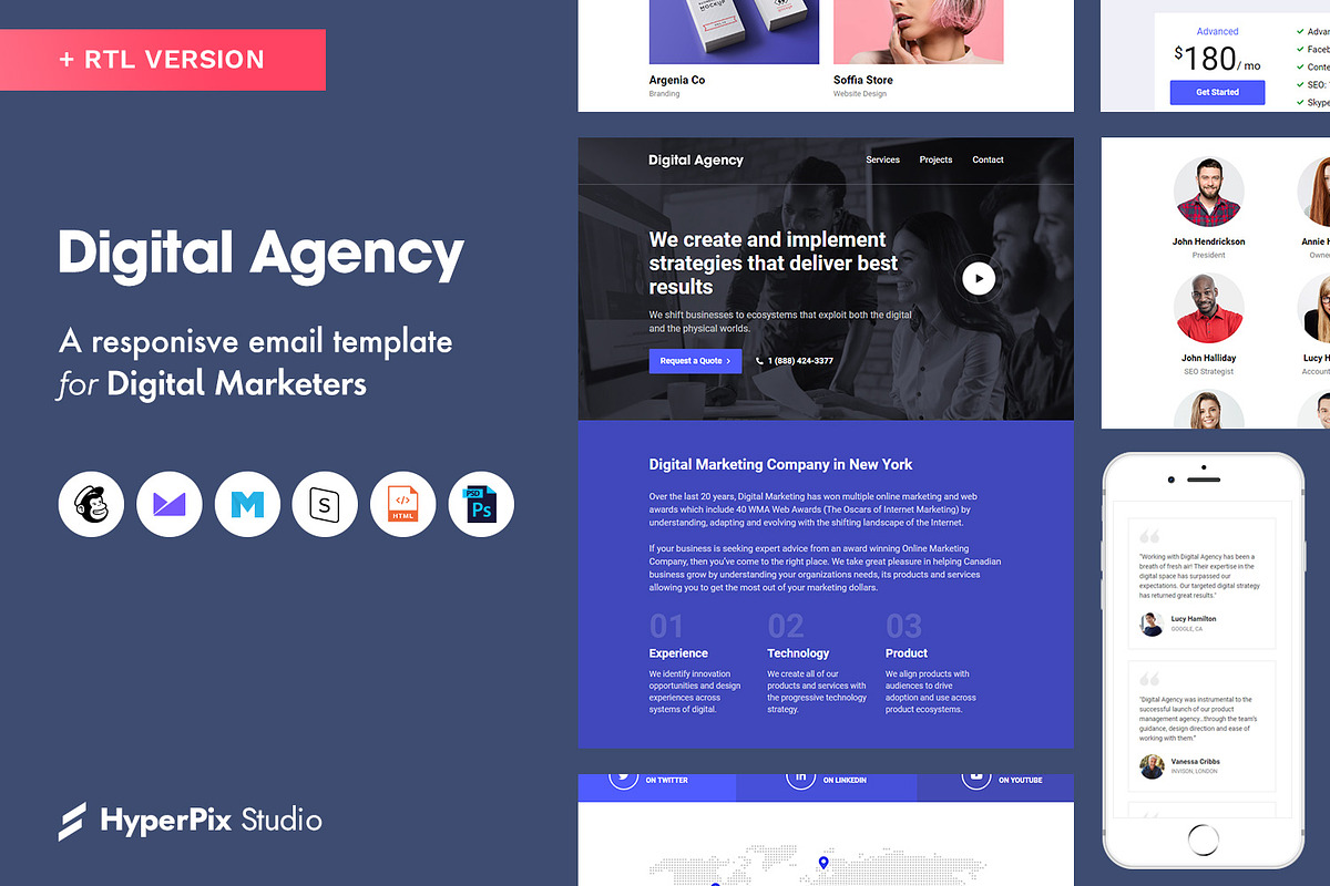 Digital Agency Email Template in Email Templates