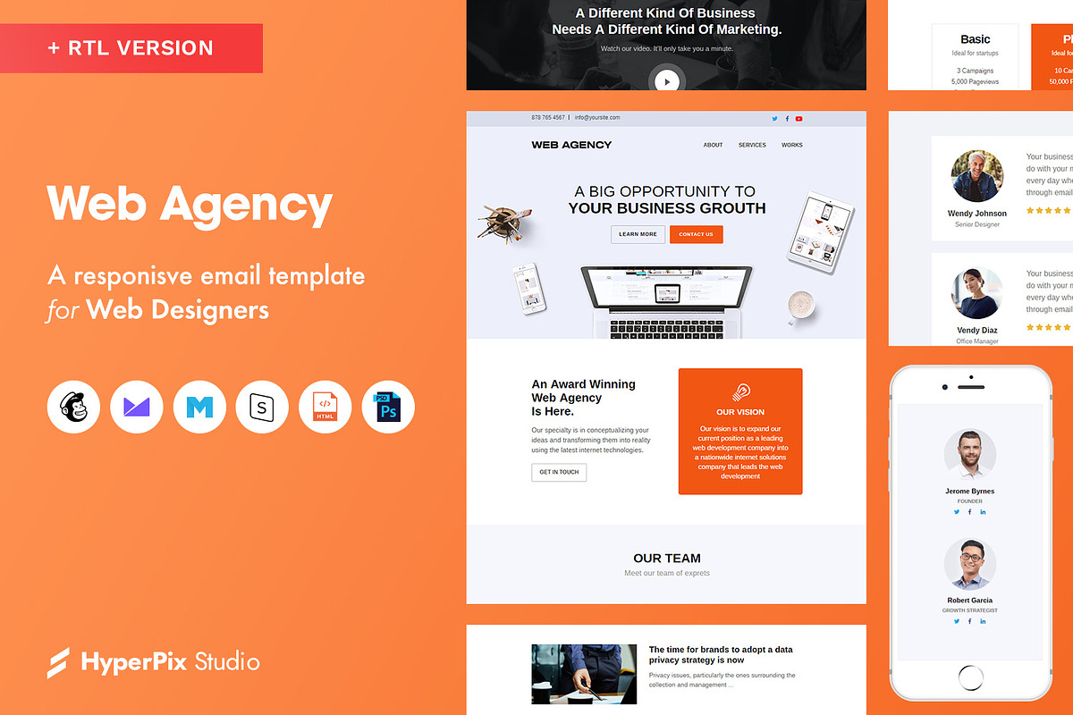 Web Agency Email Template in Email Templates
