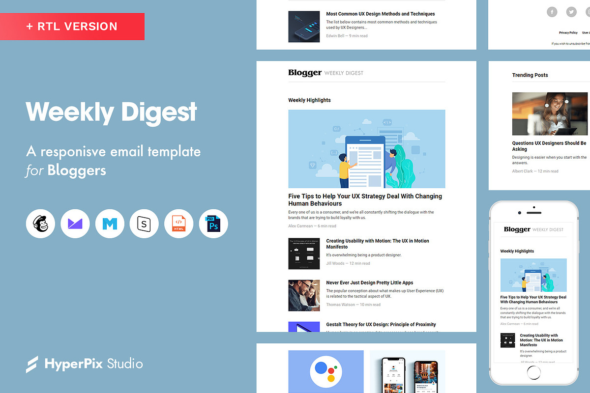 Weekly Digest Email Template in Email Templates