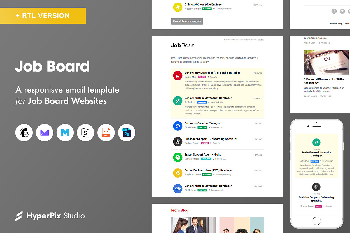 Job Board Email Template in Email Templates