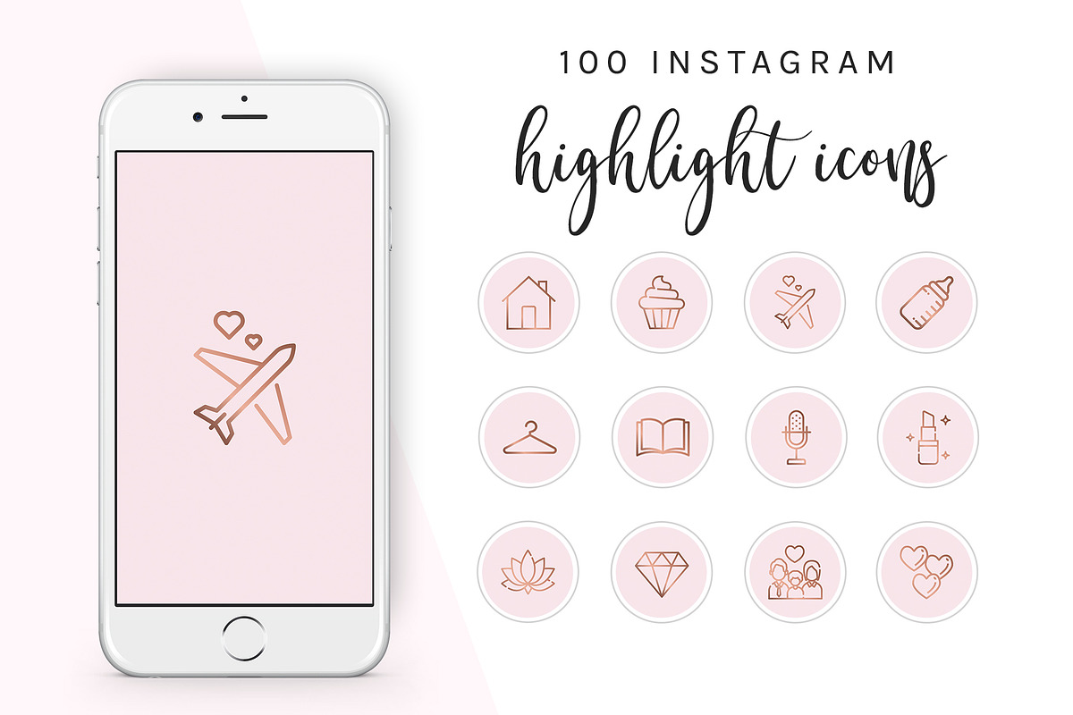100 Instagram Story Highlight Icons in Instagram Templates