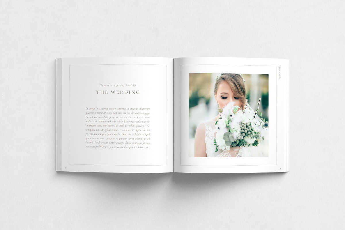 Wedding Theme Photo Book in Brochure Templates - product preview 1